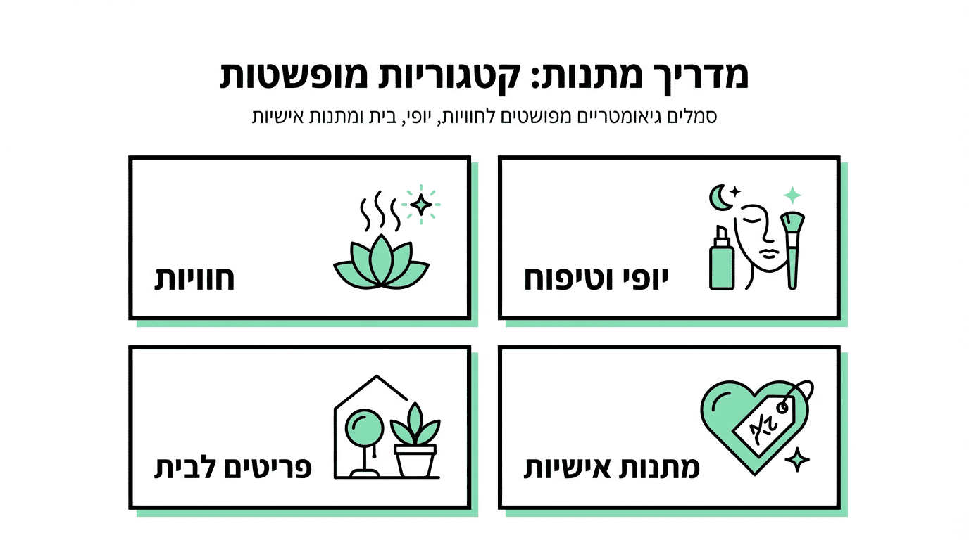 רעיונות למתנות מקוריות לנשים
