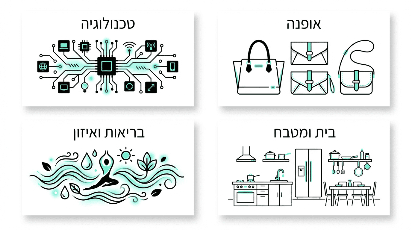 קטגוריות מומלצות למתנות שימושיות לנשים