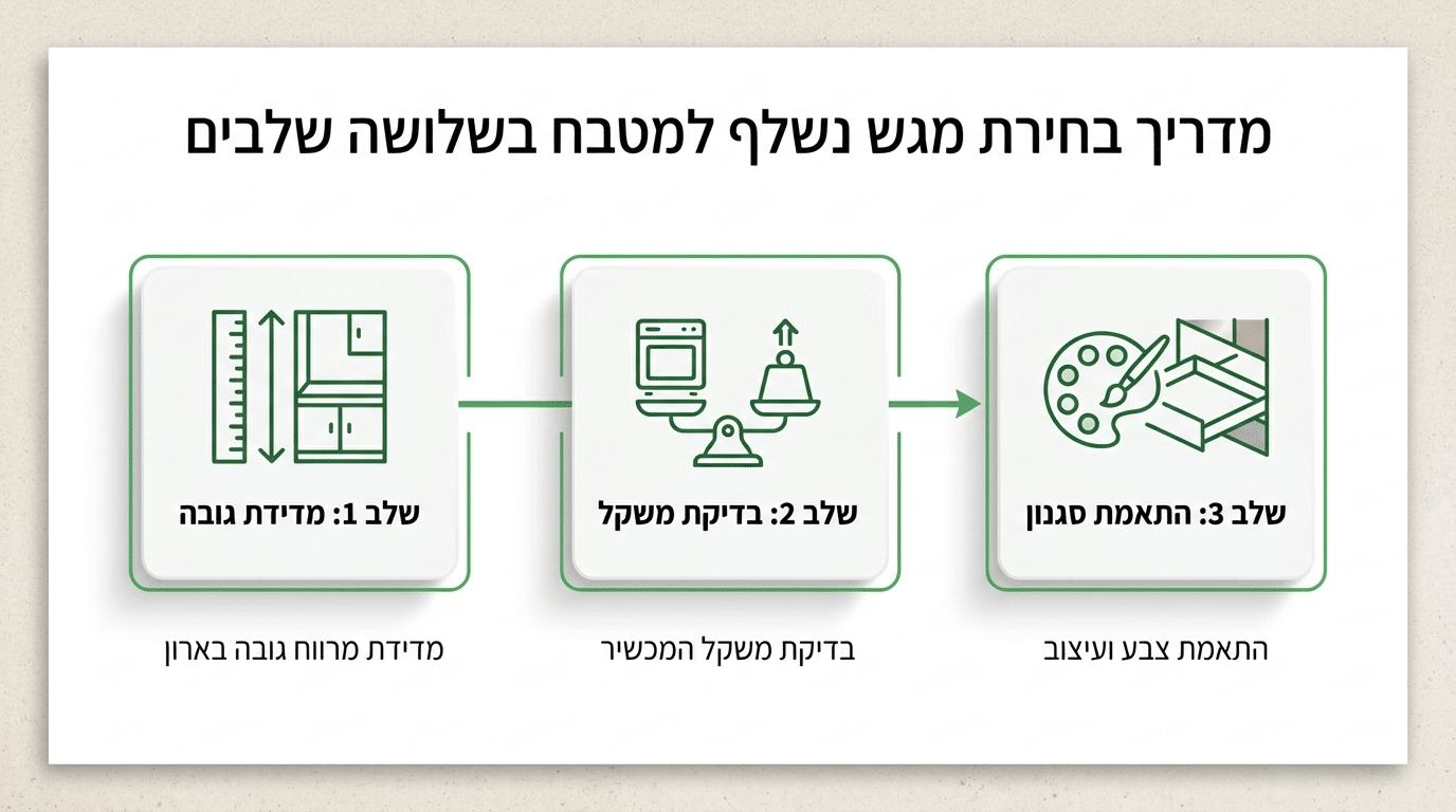 מדריך בחירת משטח הזזה מתאים למטבח